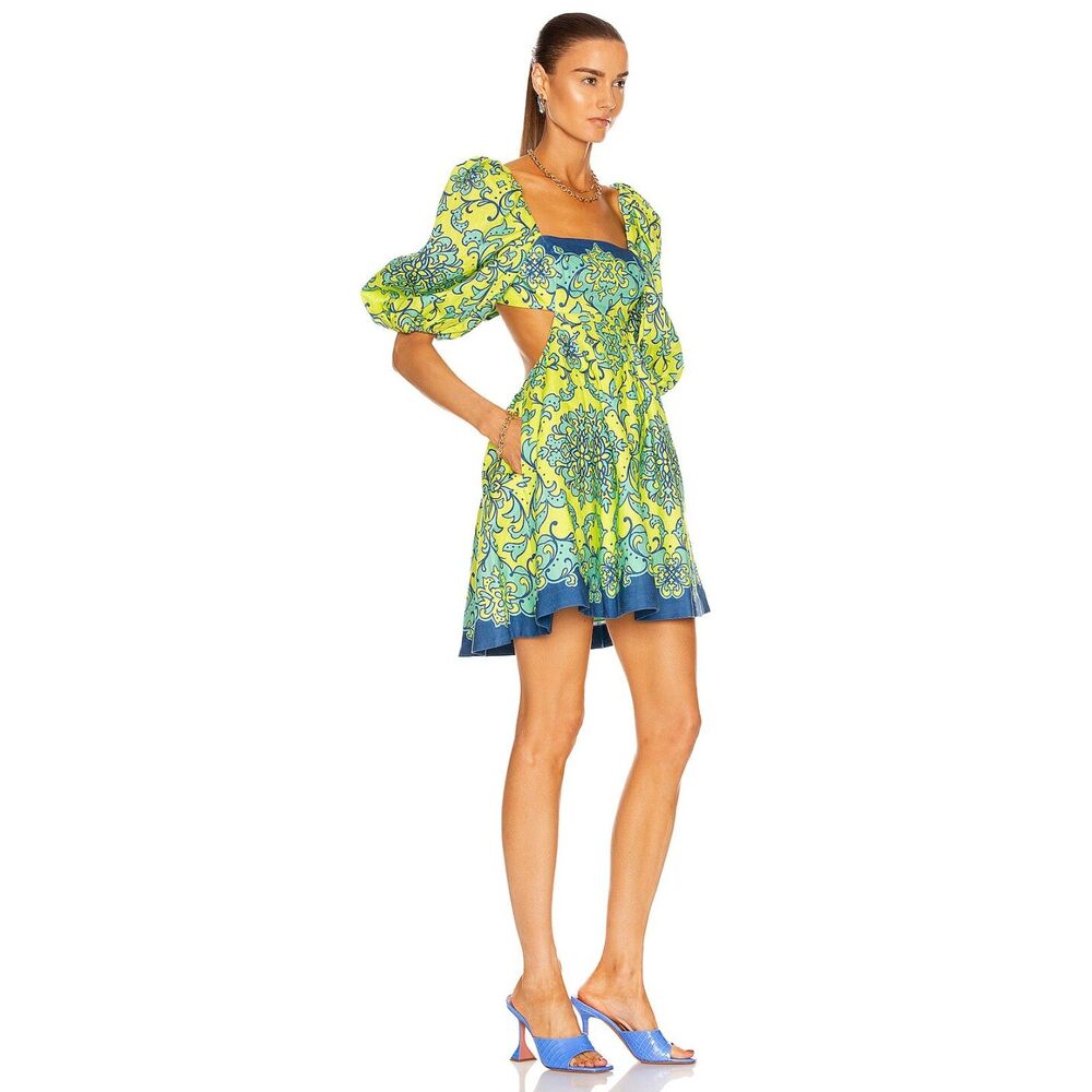 ZIMMERMANN Nina Cut Out Mini Dress. Sz S